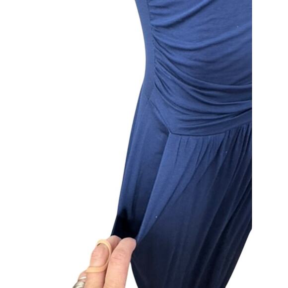 "VANILLA BAY" Strapless Jersey Dress SZ S Pockets Beach Tropical Sexy Casual - Picture 2 of 11